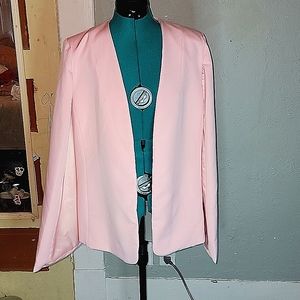 Cape Sleeve Blazer Jackets for Women Light Pink